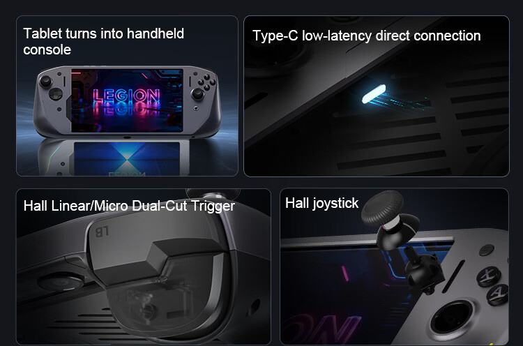 Lenovo Legion G9 wireless gaming controller compatible with Y700 tablet
