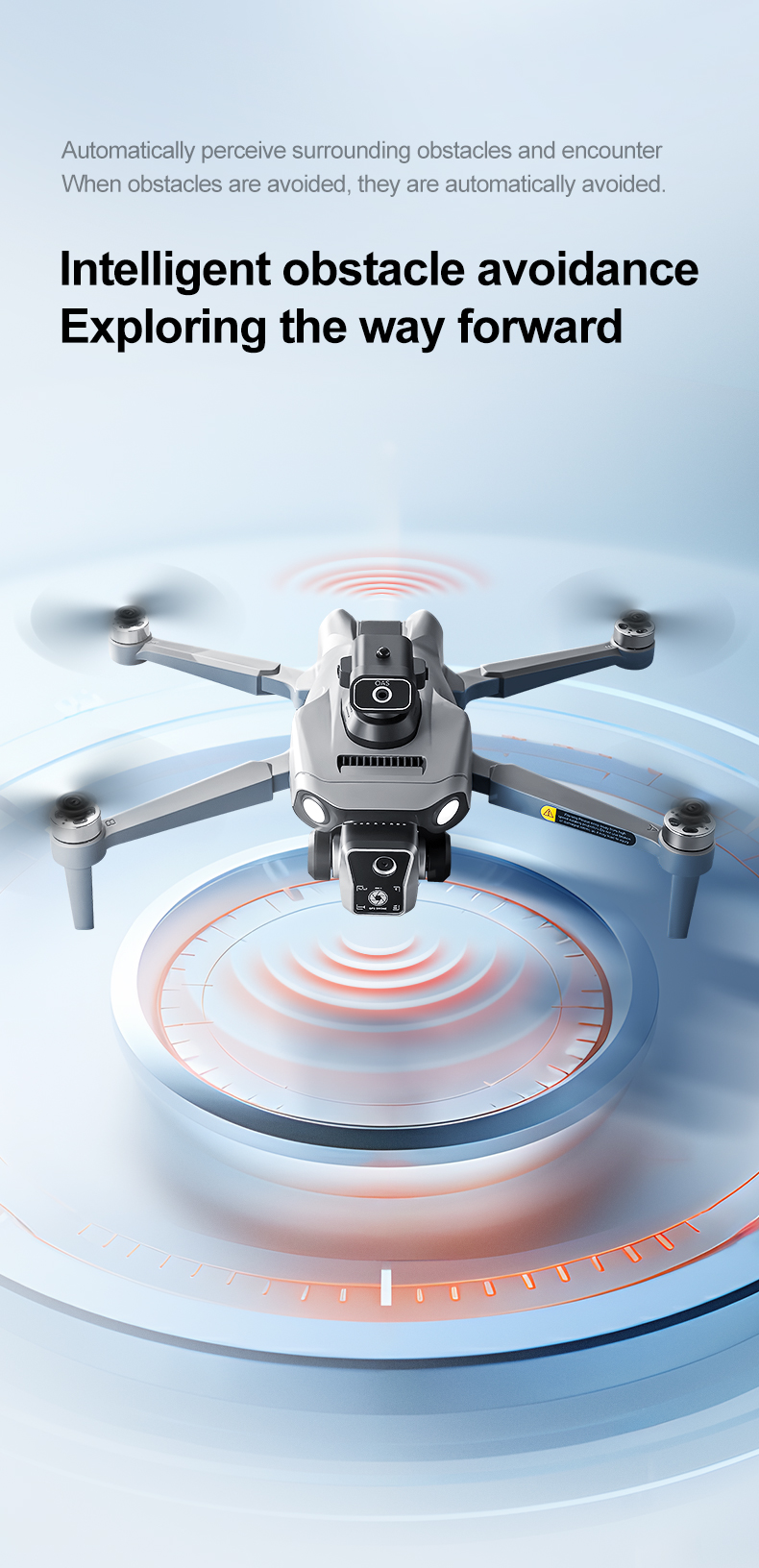 K19 Max GPS Drone 5G Camera Obstacle Avoidance Fishing Drone - Front-facing product display