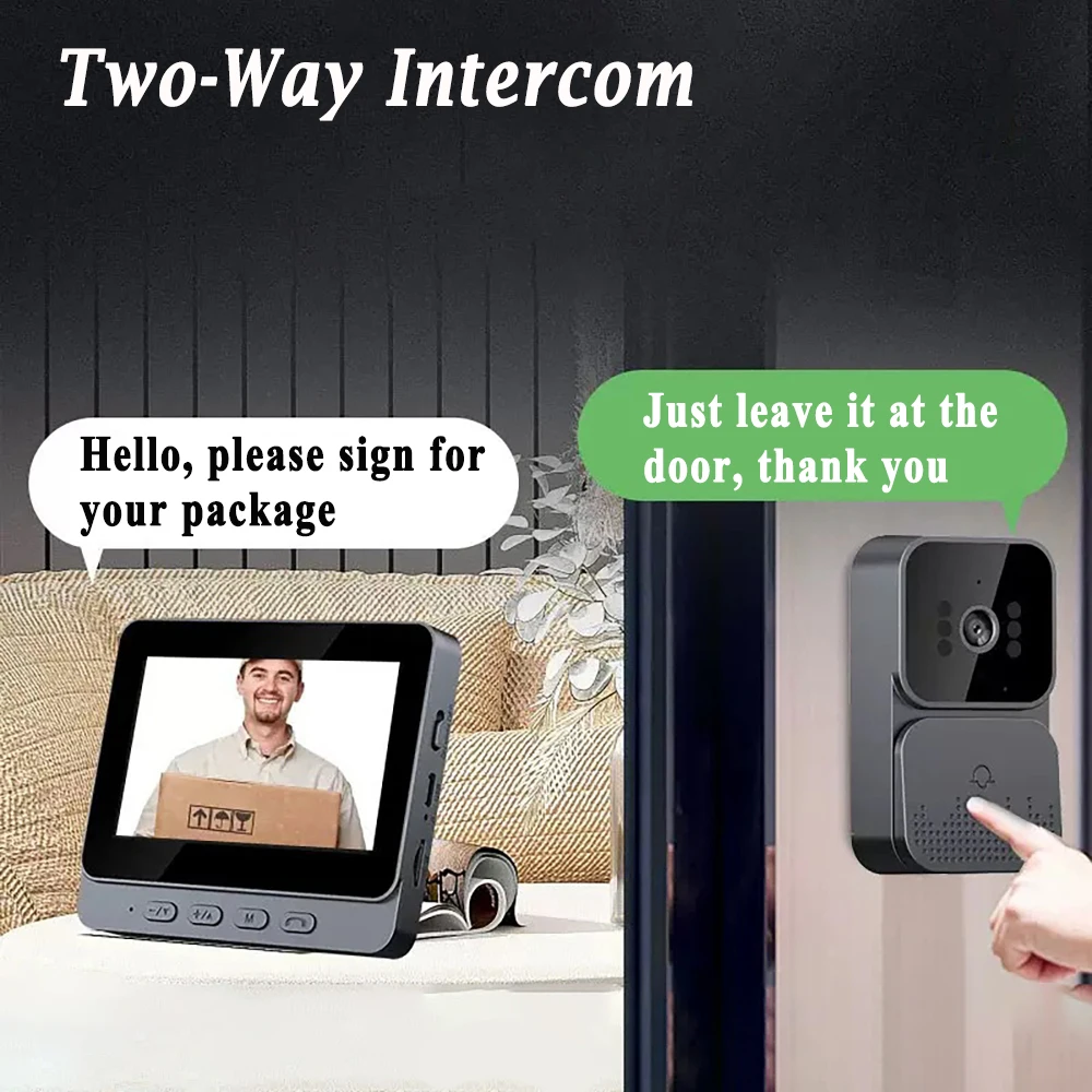 Smart WiFi doorbell camera components and accessories