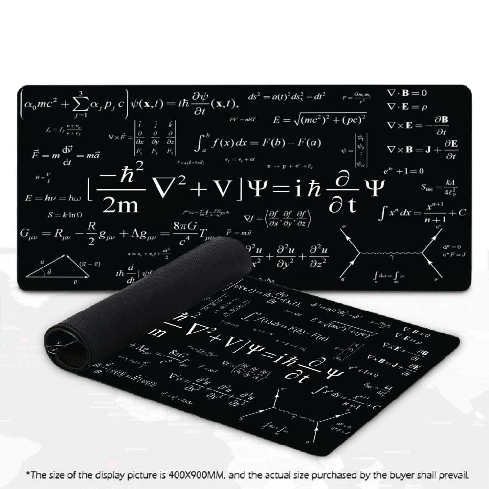 Large Science Formula Gaming Mouse Pad Non-Slip Desk Mat - High-quality product image