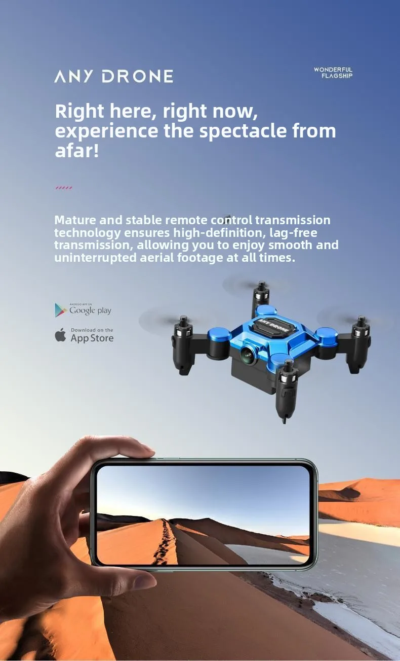 Mini Folding Drone with Camera for Kids - Elegant design displayed