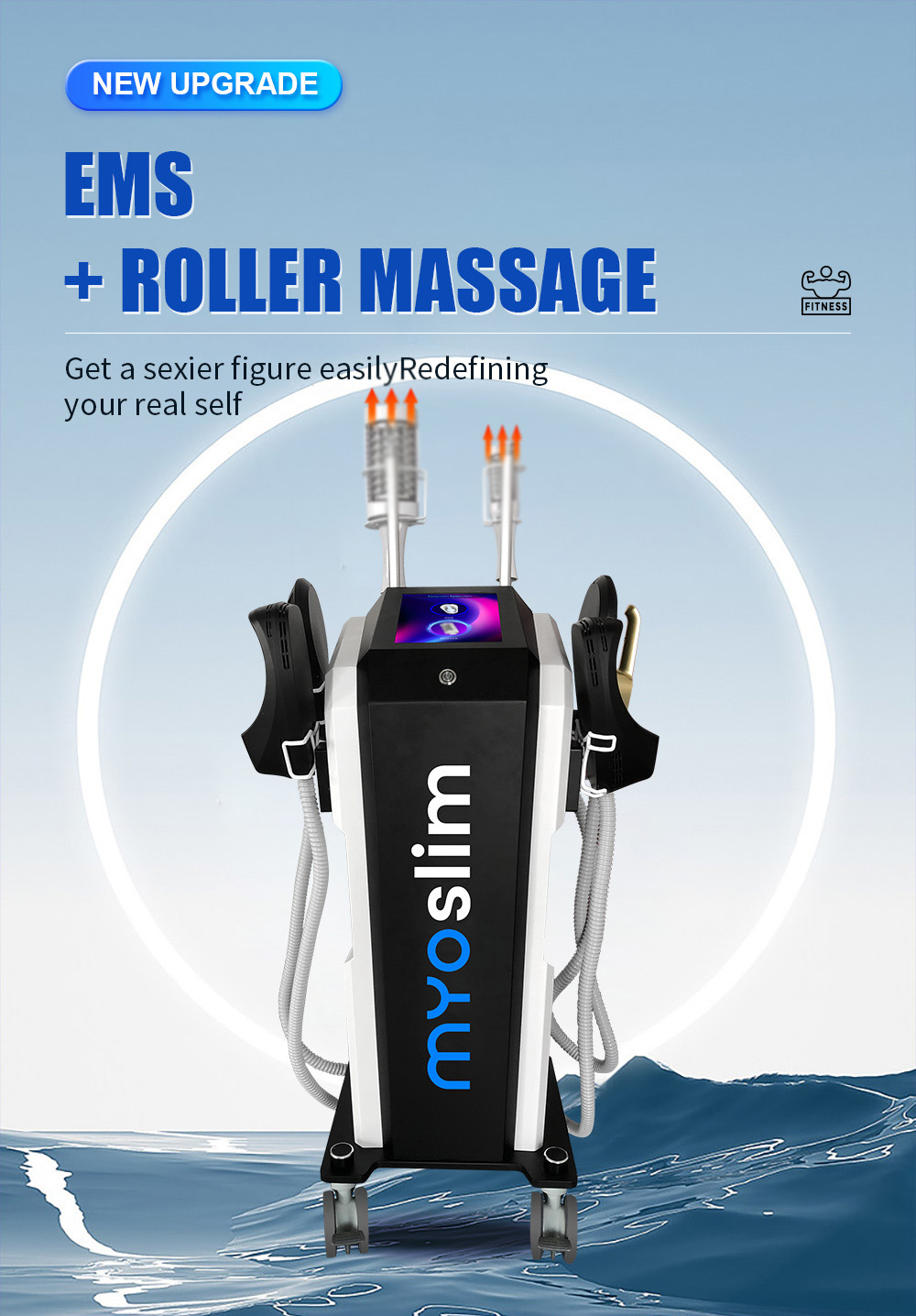 Myoslim EMS vacuum inner ball roller weight loss machine overview