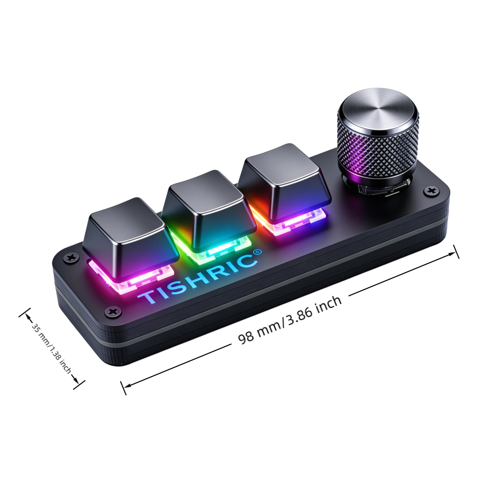 Custom programmable gaming keypad with hotswap mechanical switches