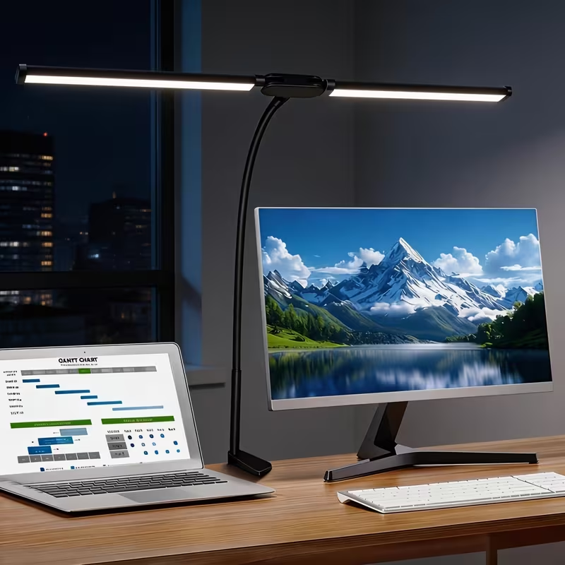 Energy efficient LED desk lamp saving electricity