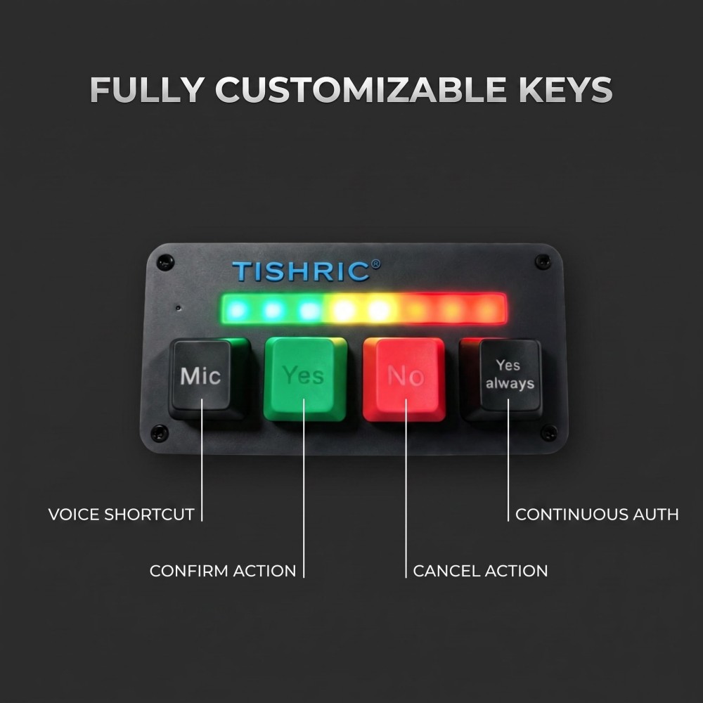 Wired macro pad compatible with PC, laptop, and Mac