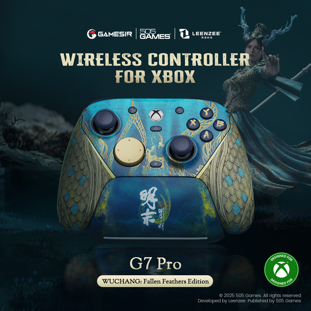 GameSir G7 Pro Wuchang controller showcase in official collaboration