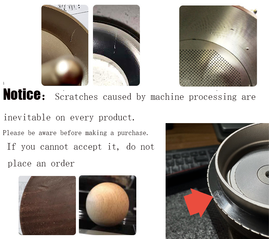 Manual coffee grinder being held to show portability.