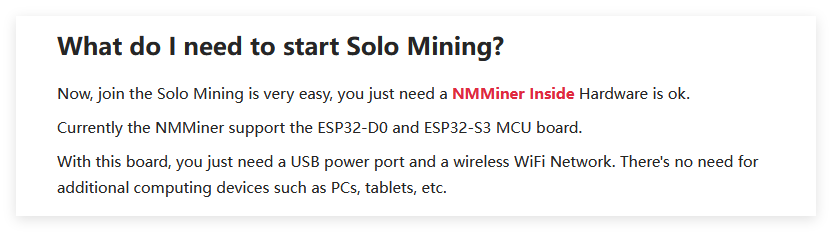 Power consumption and temperature guidelines for miners