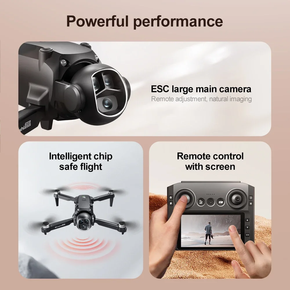 M7 GPS 8K HD Drone with Dual Camera and Obstacle Avoidance - Compact design captured from top angle