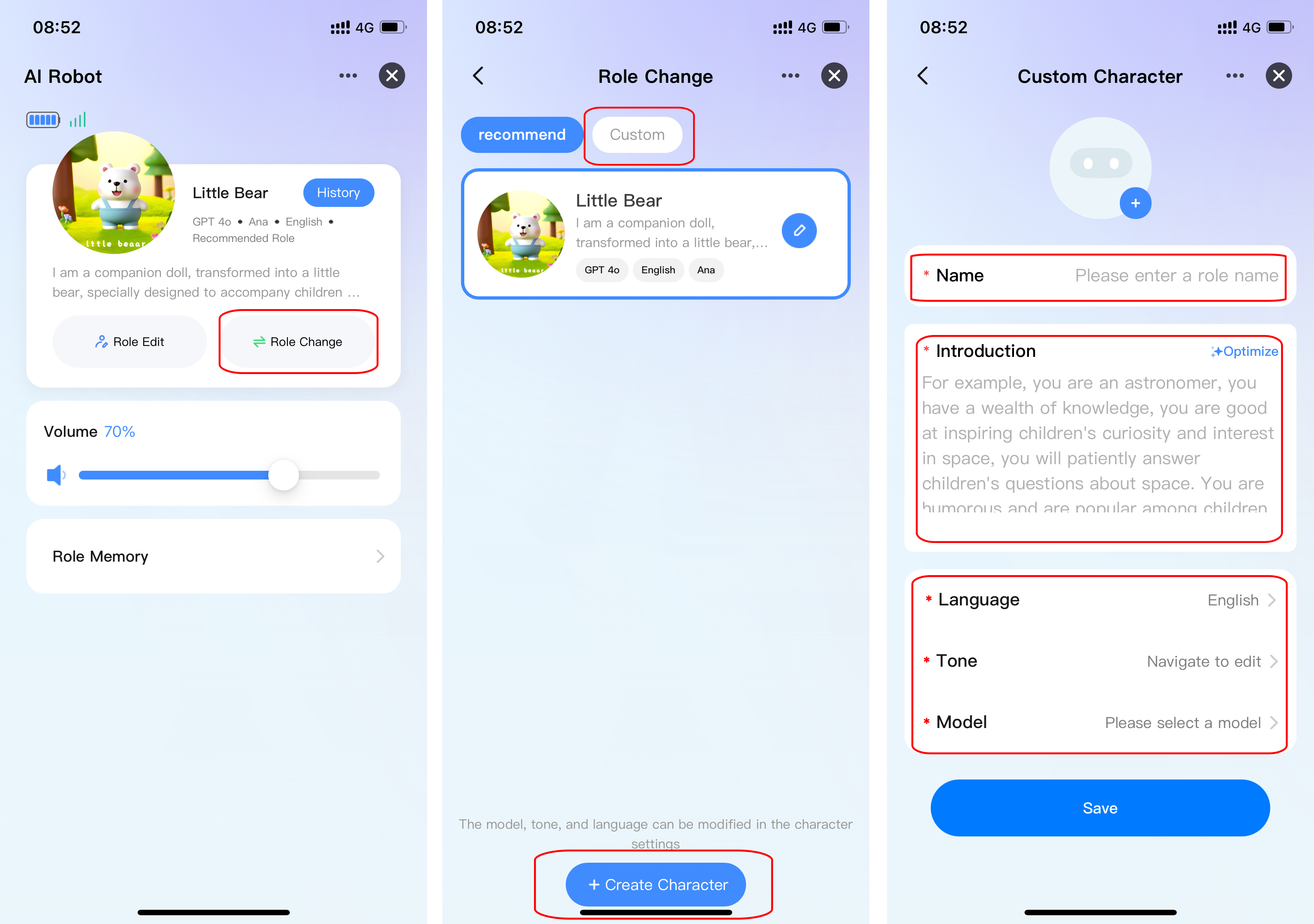 Product appearance view of the AI robot