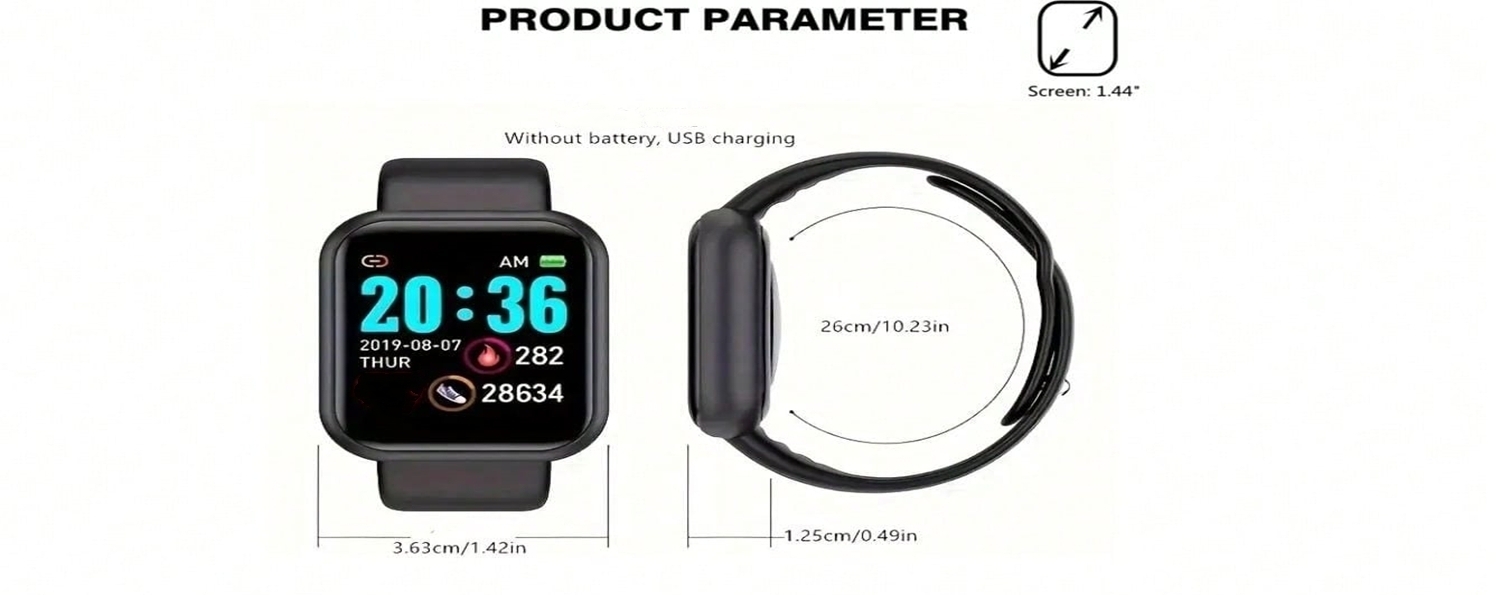 Smart Watch Fitness Tracker Bluetooth Sport Digital Watch - Durability emphasized through real-world setting