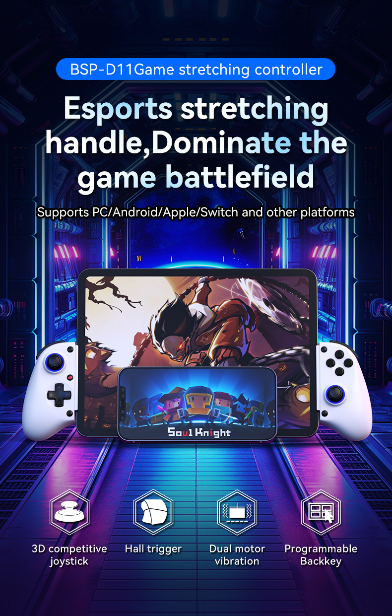 Wireless Bluetooth Gaming Controller for Mobile PC and Console - High-quality product image