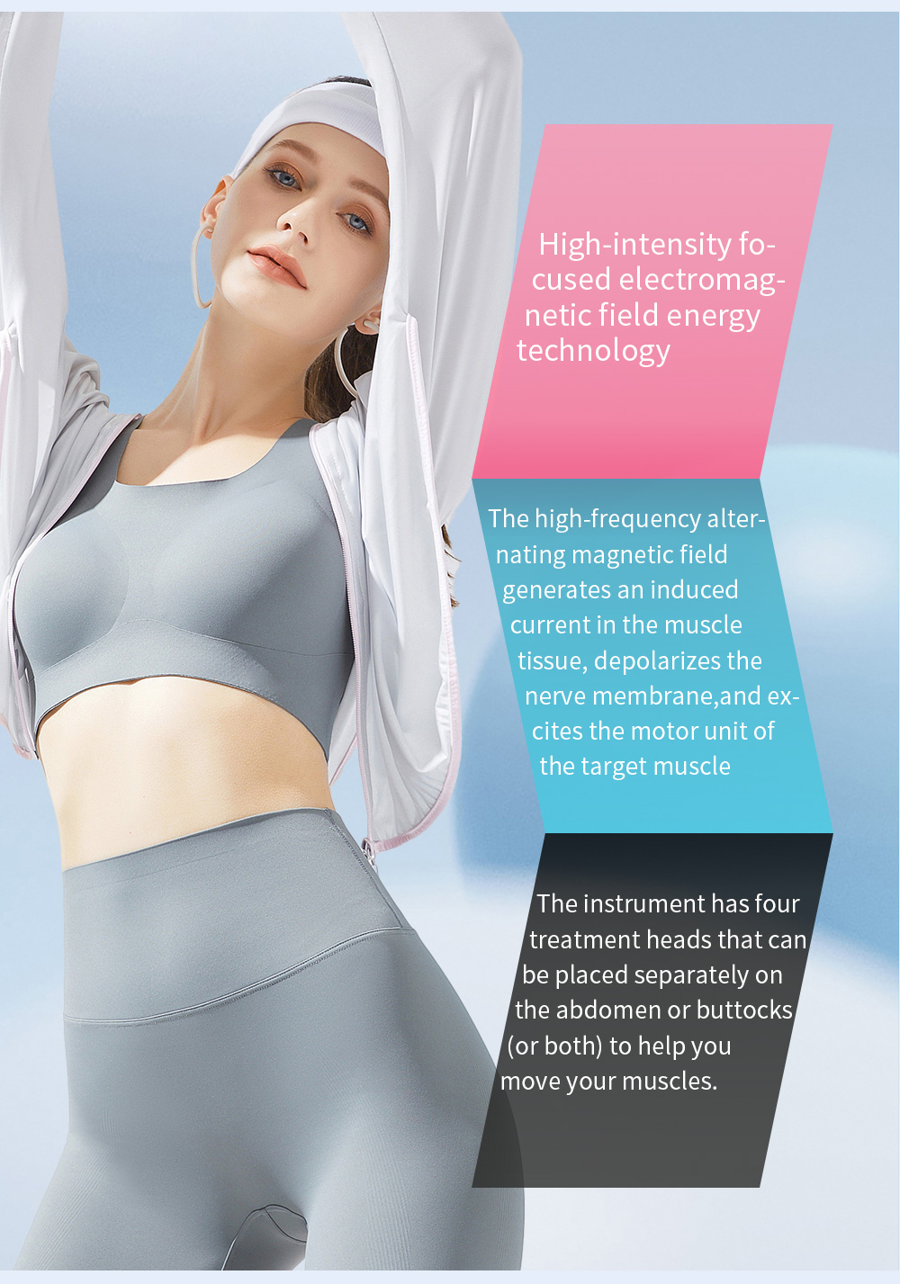 EMS Inner Ball Roller Slimming and Muscle Building Machine - Elegant design displayed