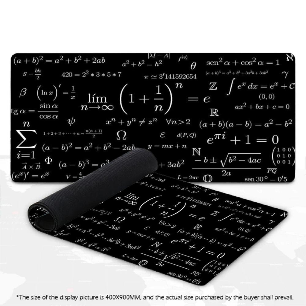 Large Science Formula Gaming Mouse Pad Non-Slip Desk Mat - Product close-up for better view