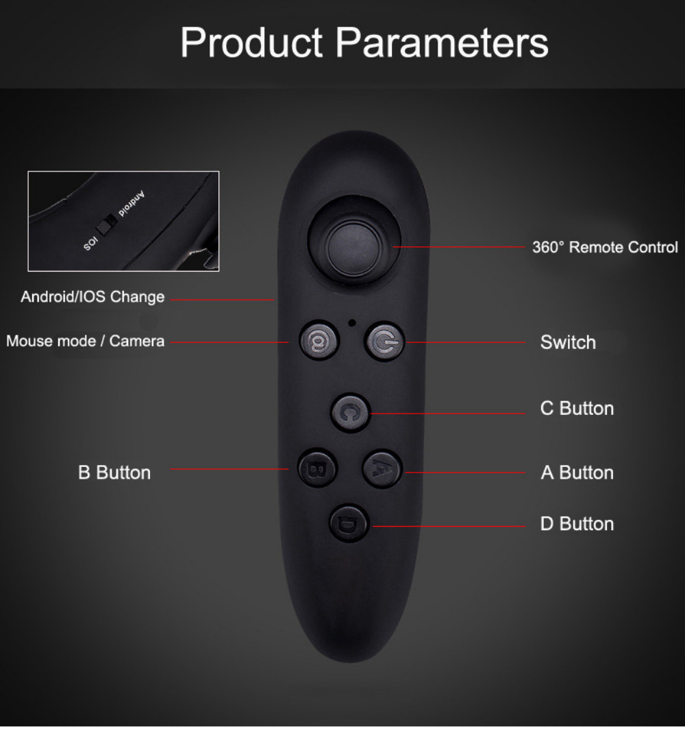 VRPark Y1 remote control for virtual reality headset