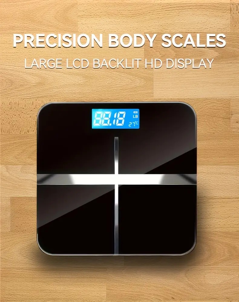 ZNLYRION Digital Bathroom Scale, 180kg 396lb Capacity, LCD - picture 4