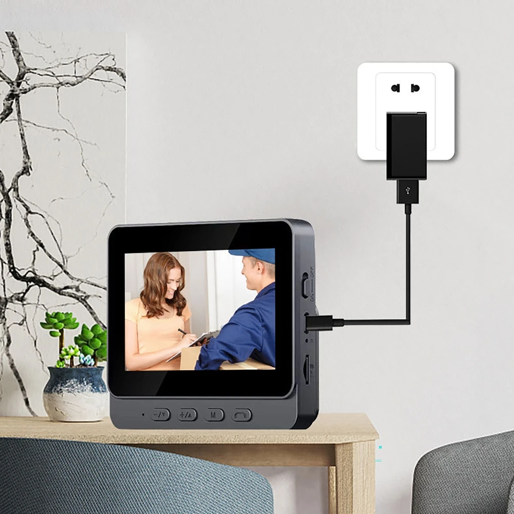 Wireless intercom camera installation guide illustration