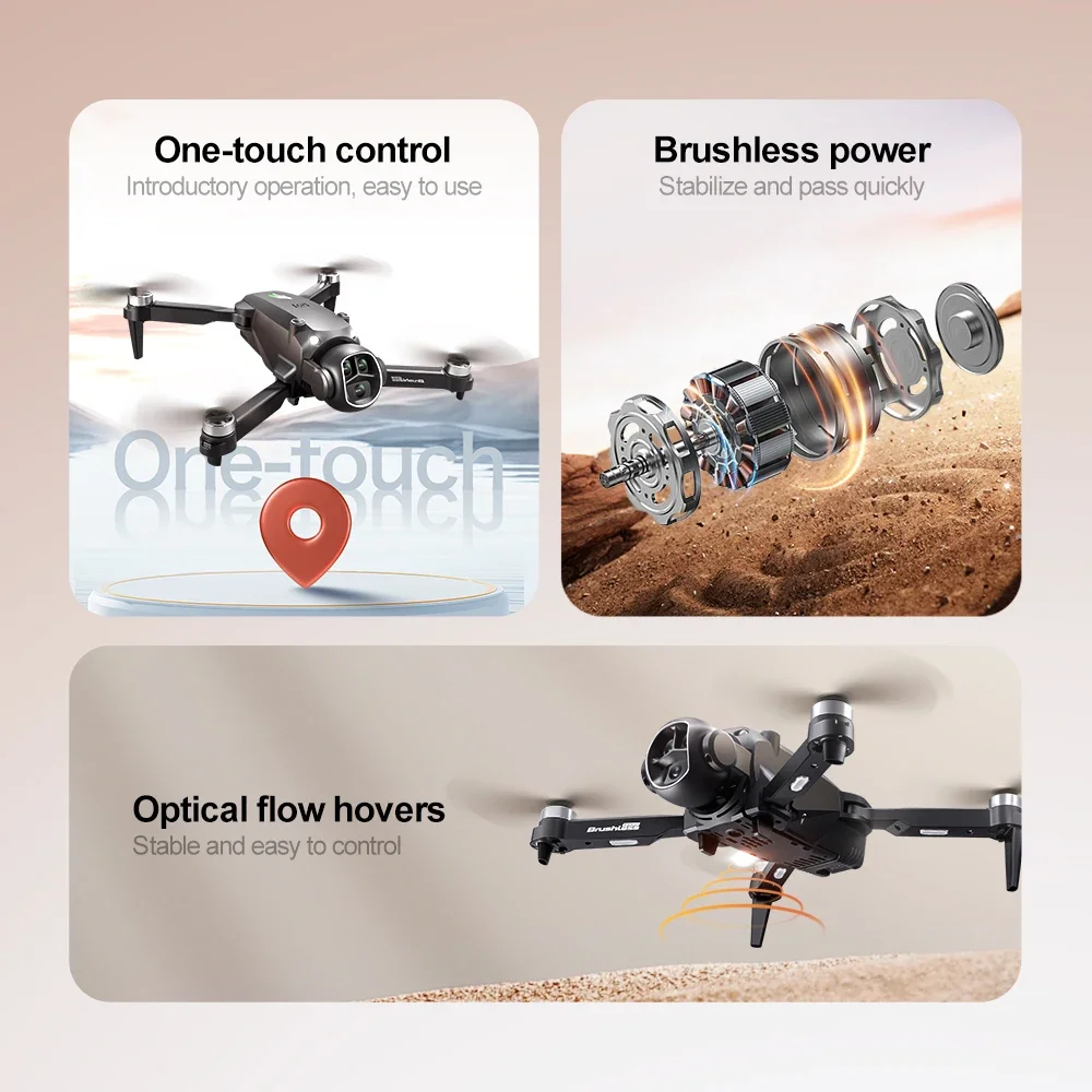 M7 GPS 8K HD Drone with Dual Camera and Obstacle Avoidance - Sleek profile against neutral background
