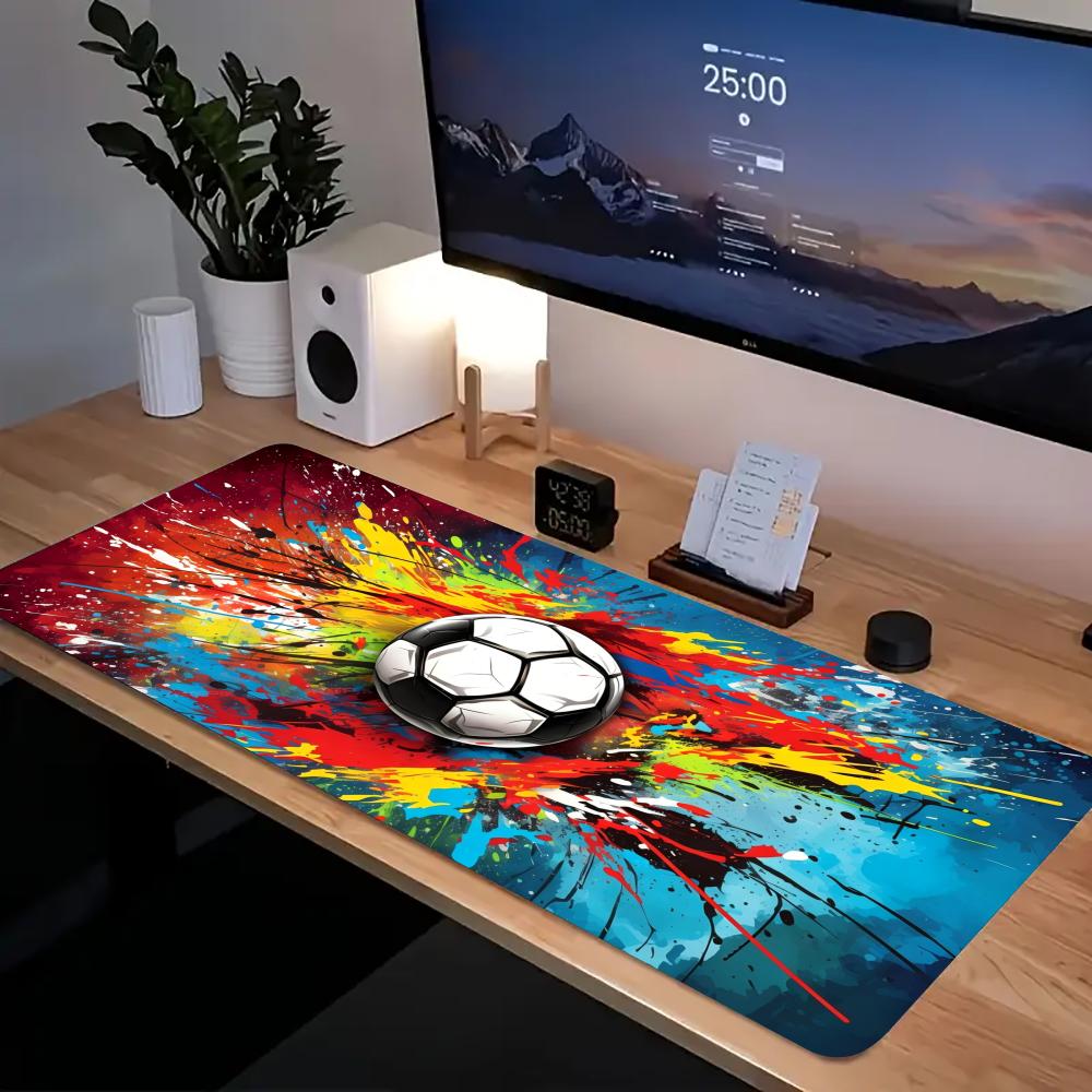 XXL Gaming Mouse Pad Football Design Non-Slip Desk Mat - Product close-up for better view