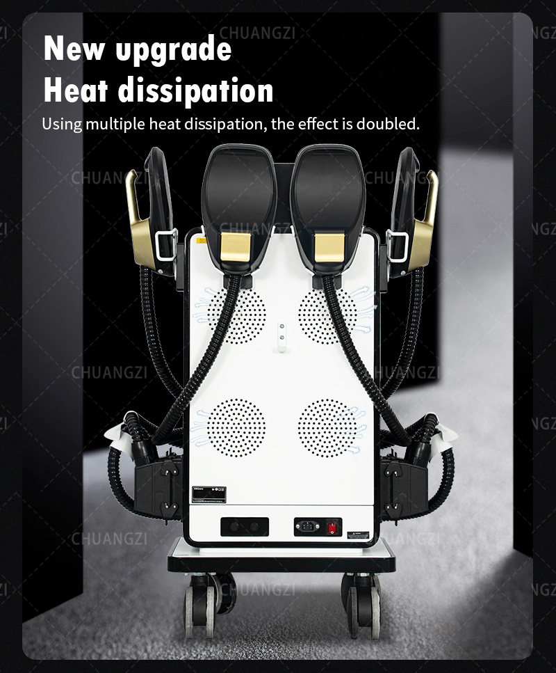 Body sculpting equipment displaying operation screen