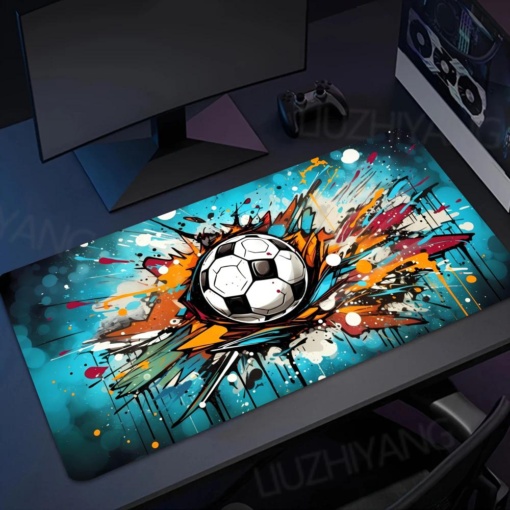 XXL Gaming Mouse Pad Football Design Non-Slip Desk Mat - Lifestyle shot of the product