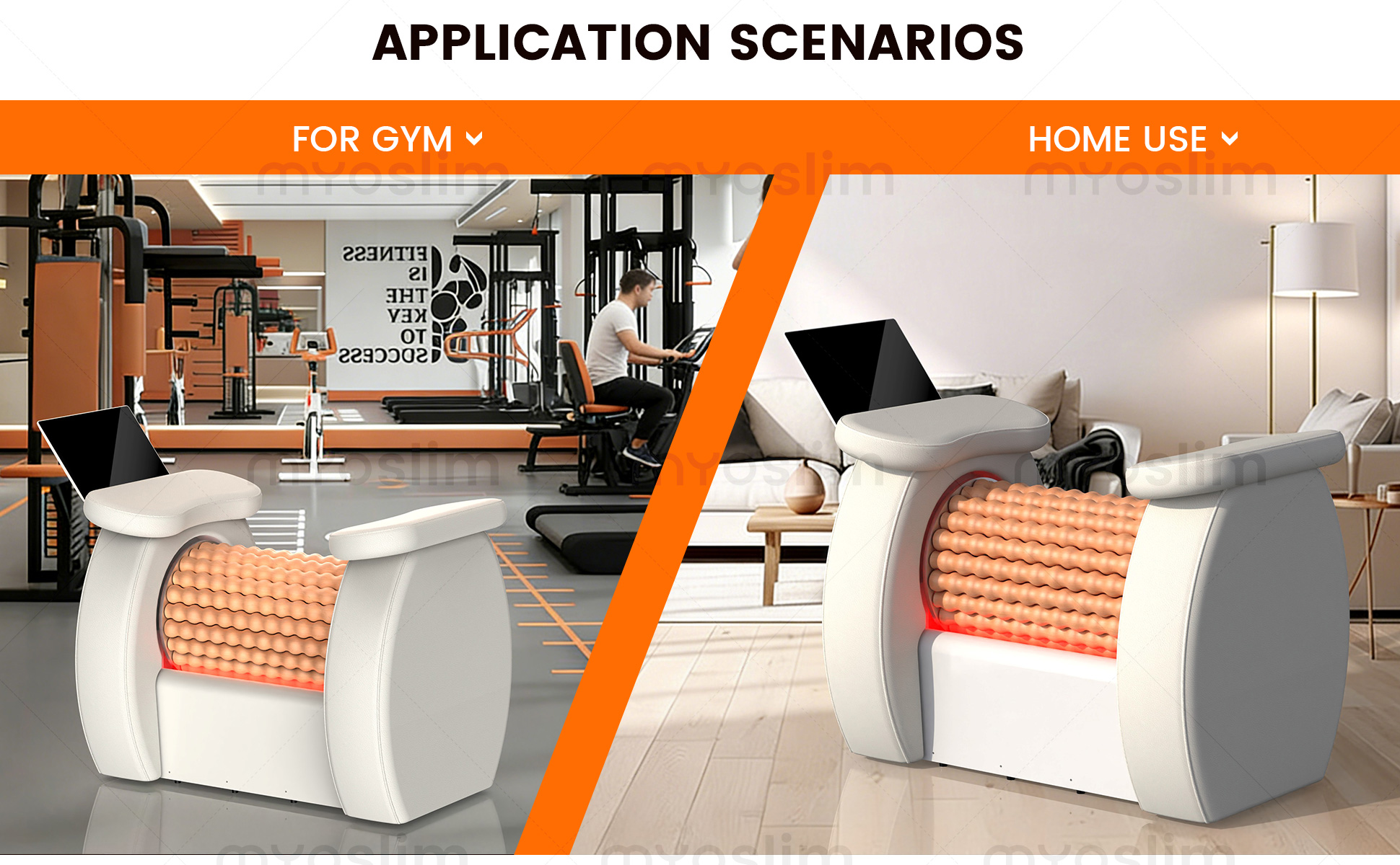 Full body massage chair promoting metabolism and skin firmness