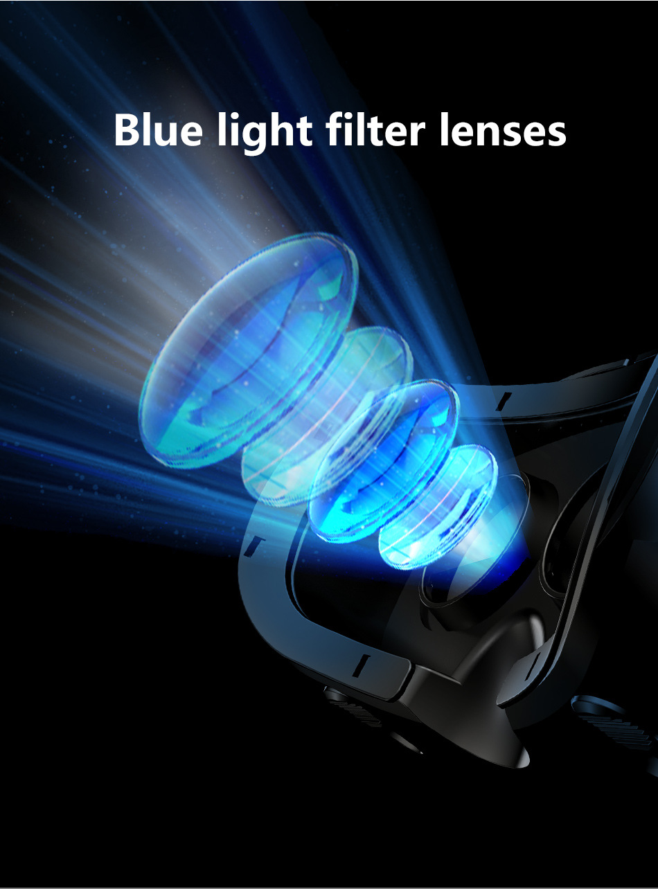 VR headset system with headphones and controller a