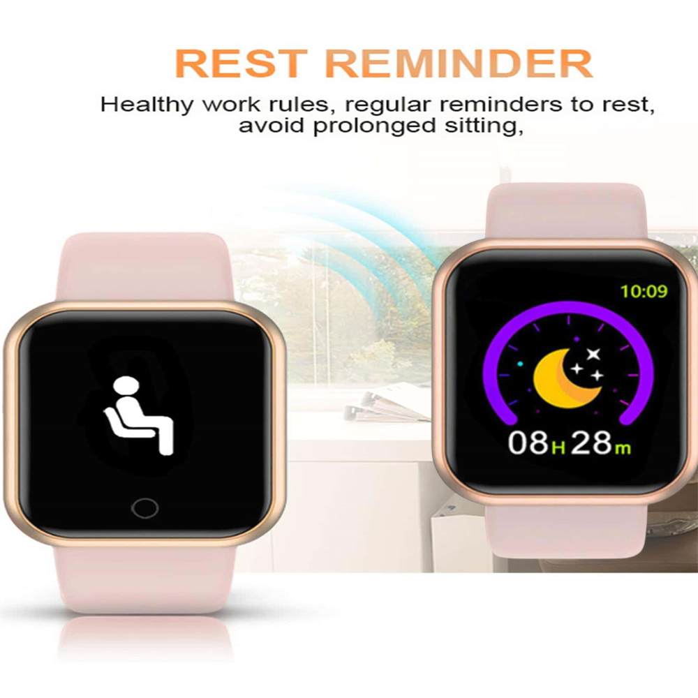 Smart Watch Fitness Tracker Bluetooth Sport Digital Watch - Product shown with accessories