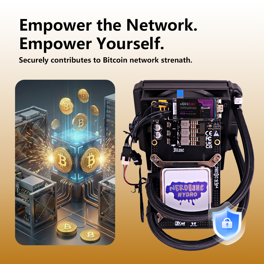 Starminer bitcoin liquid cooler running in home setup