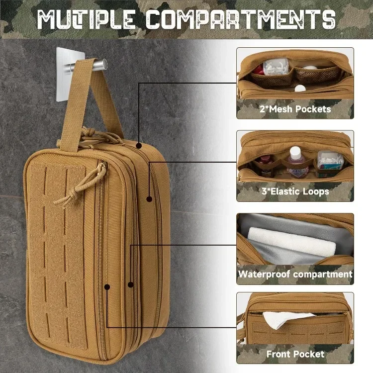 BrandModel Tactical Toiletry Bag Molle Hanging Dopp Kit - picture 4