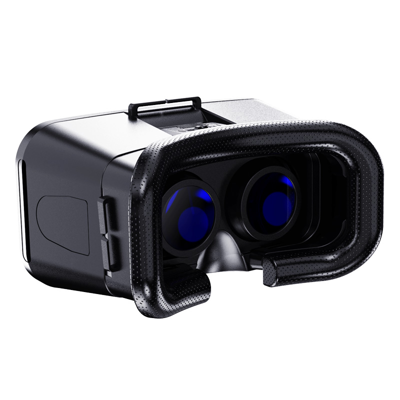 VR Headset 3D Virtual Reality Glasses for Smartphones - Compact design captured from top angle