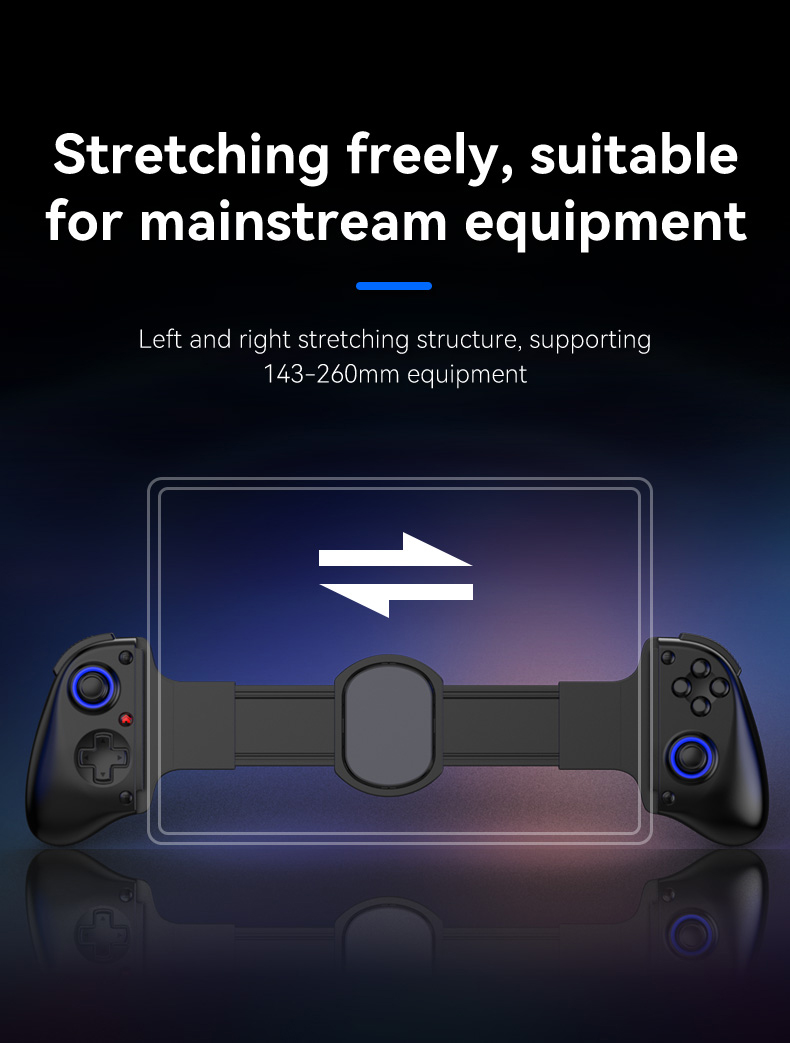 Wireless Bluetooth Gaming Controller for Mobile PC and Console - Compact design captured from top angle