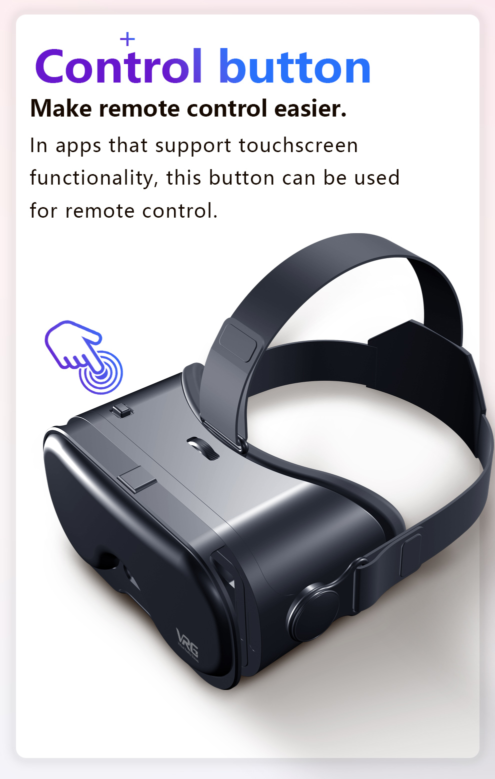 Virtual reality headset for mobile gaming with headphones