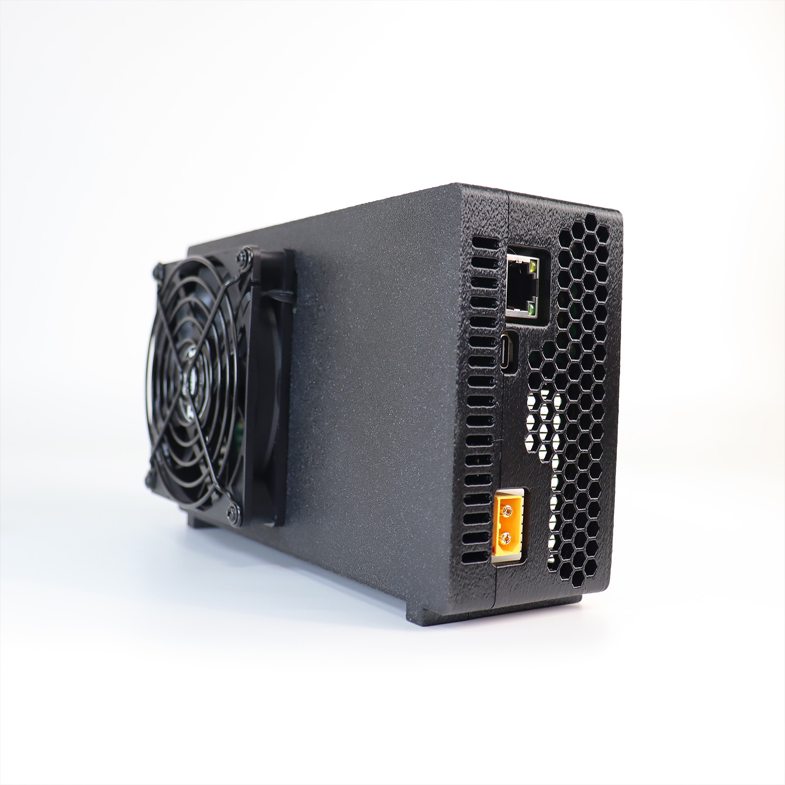 Luckyaxe B131 Bitcoin miner unit close up