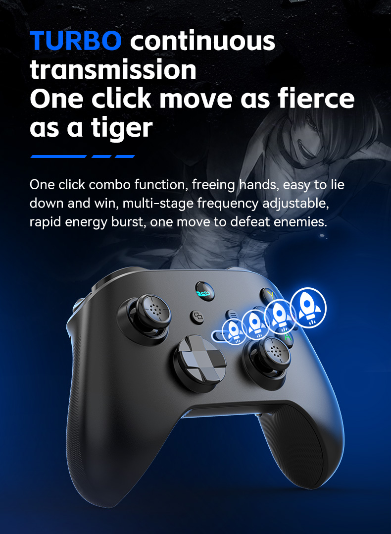 Wireless Mobile Game Controller for Switch PC Android iOS - Elegant design displayed