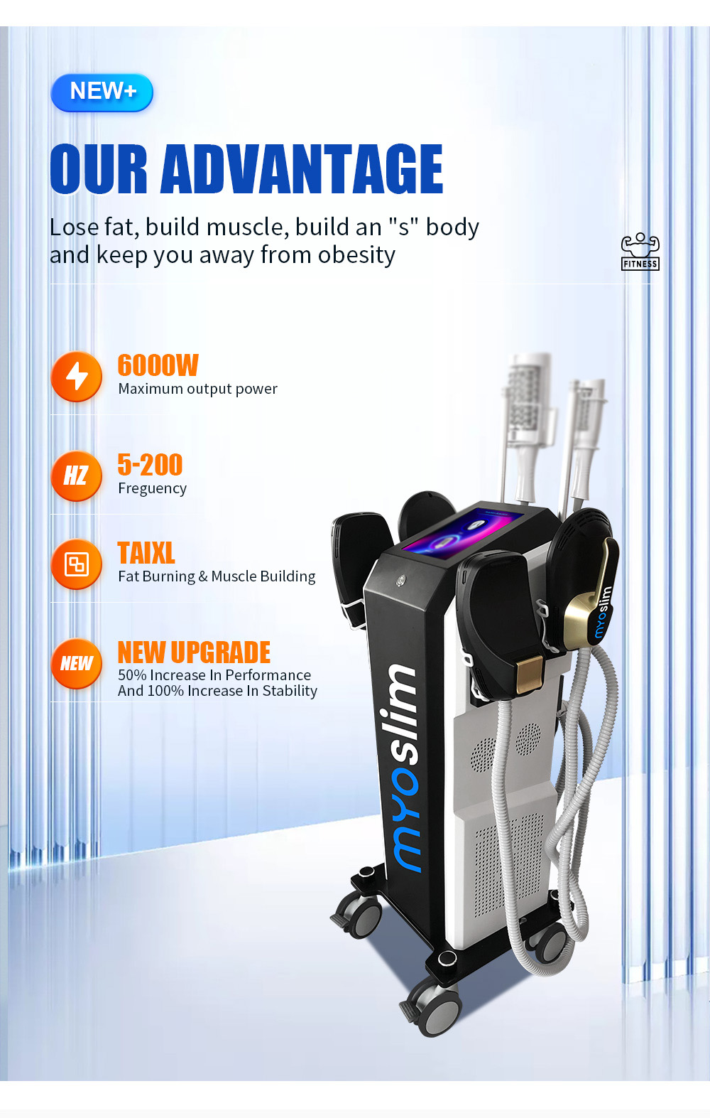 Constant warm therapy and massage combination for body shaping