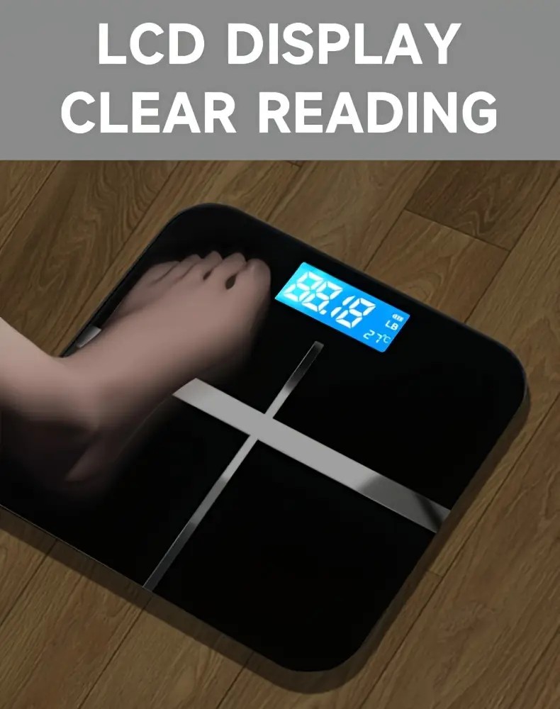 ZNLYRION Digital Bathroom Scale, 180kg 396lb Capacity, LCD - picture 2