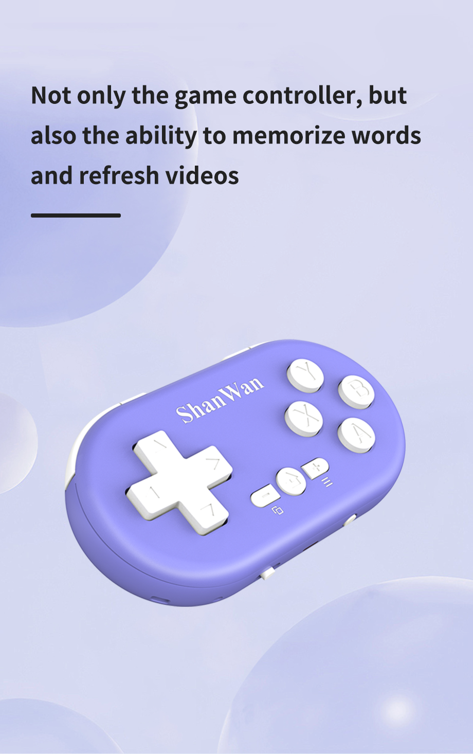 Wireless mini gamepad for multiple gaming platforms