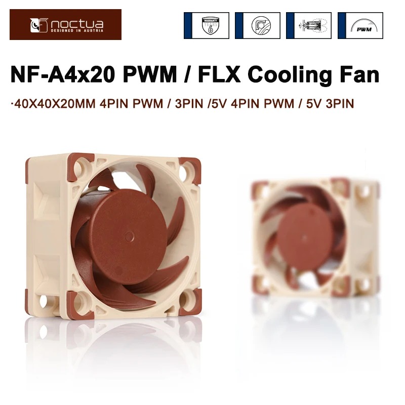 Noctua cooling fan installed on NMAxe device