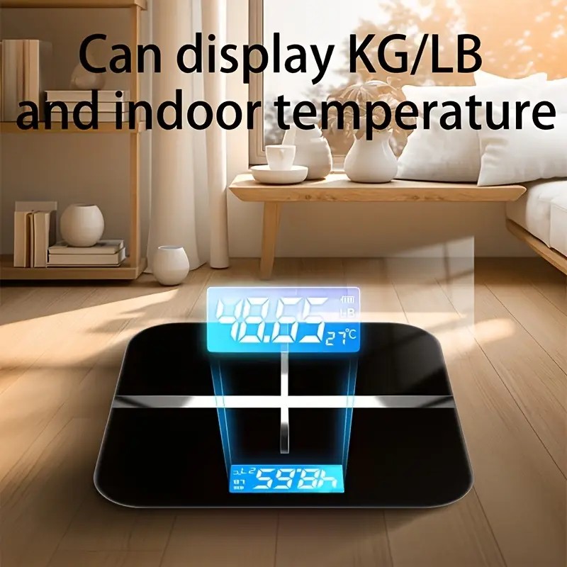 ZNLYRION Digital Bathroom Scale, 180kg 396lb Capacity, LCD - picture 5