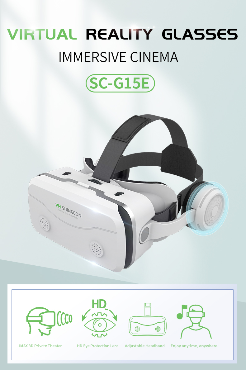 VR Shinecon virtual reality 3D headset goggles for smartphones