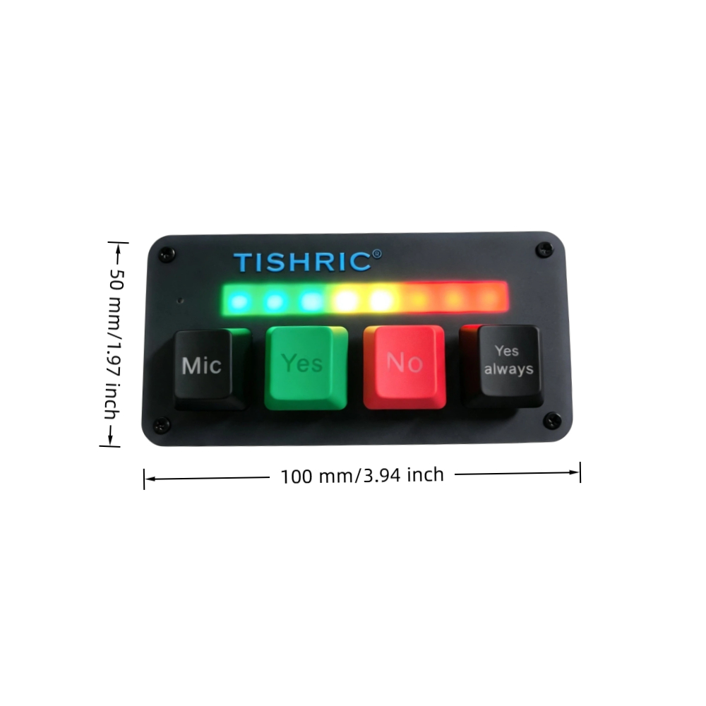 Mini programmable mechanical macro keypad for gaming and typing