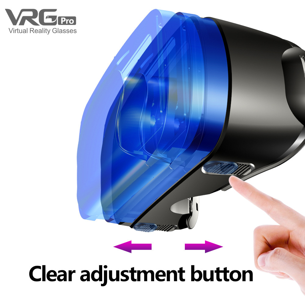 3D VR Headset Smart Glasses Virtual Reality Helmet for smartphone