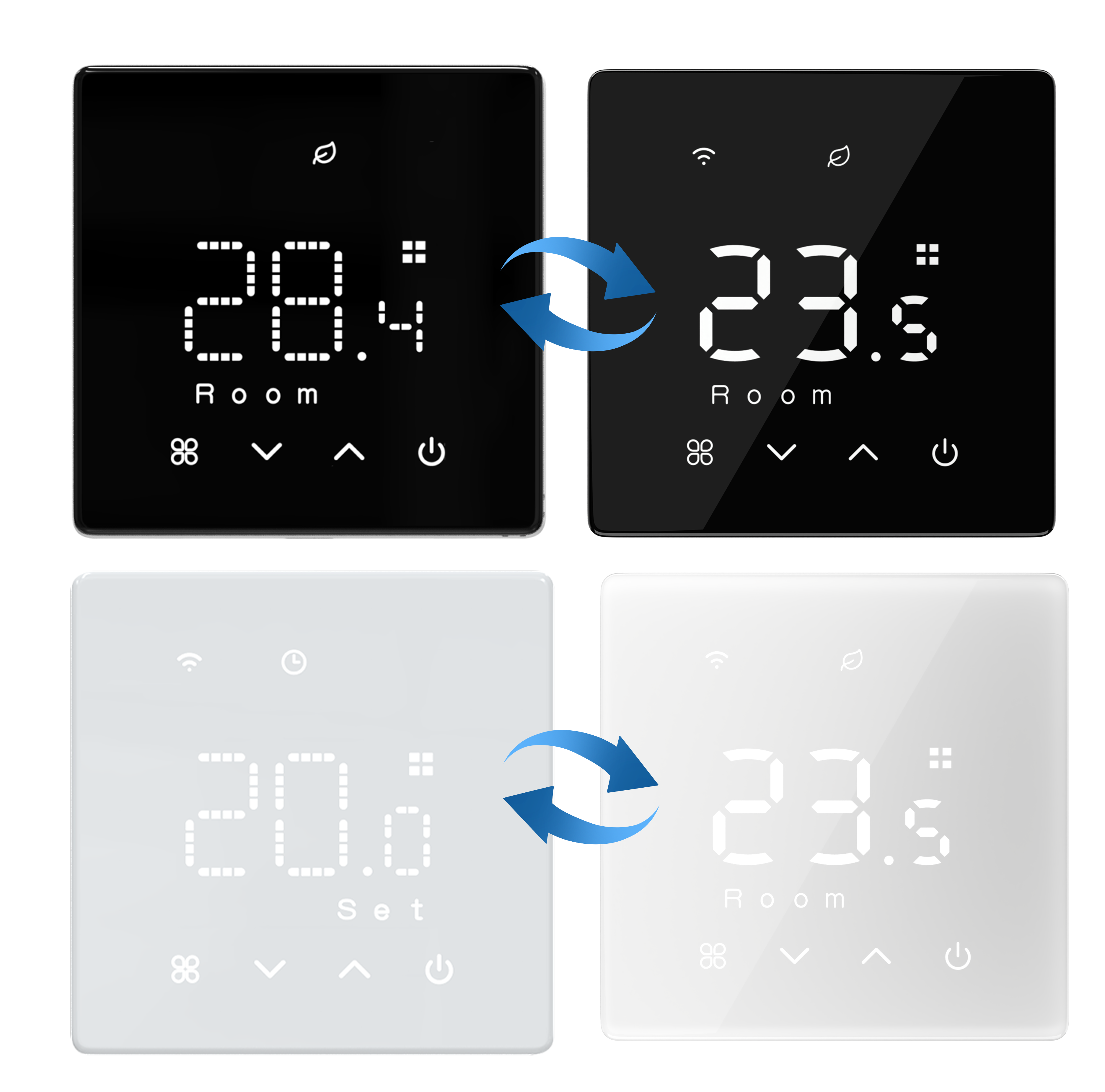 Zigbee version wireless thermostat for water gas boilers