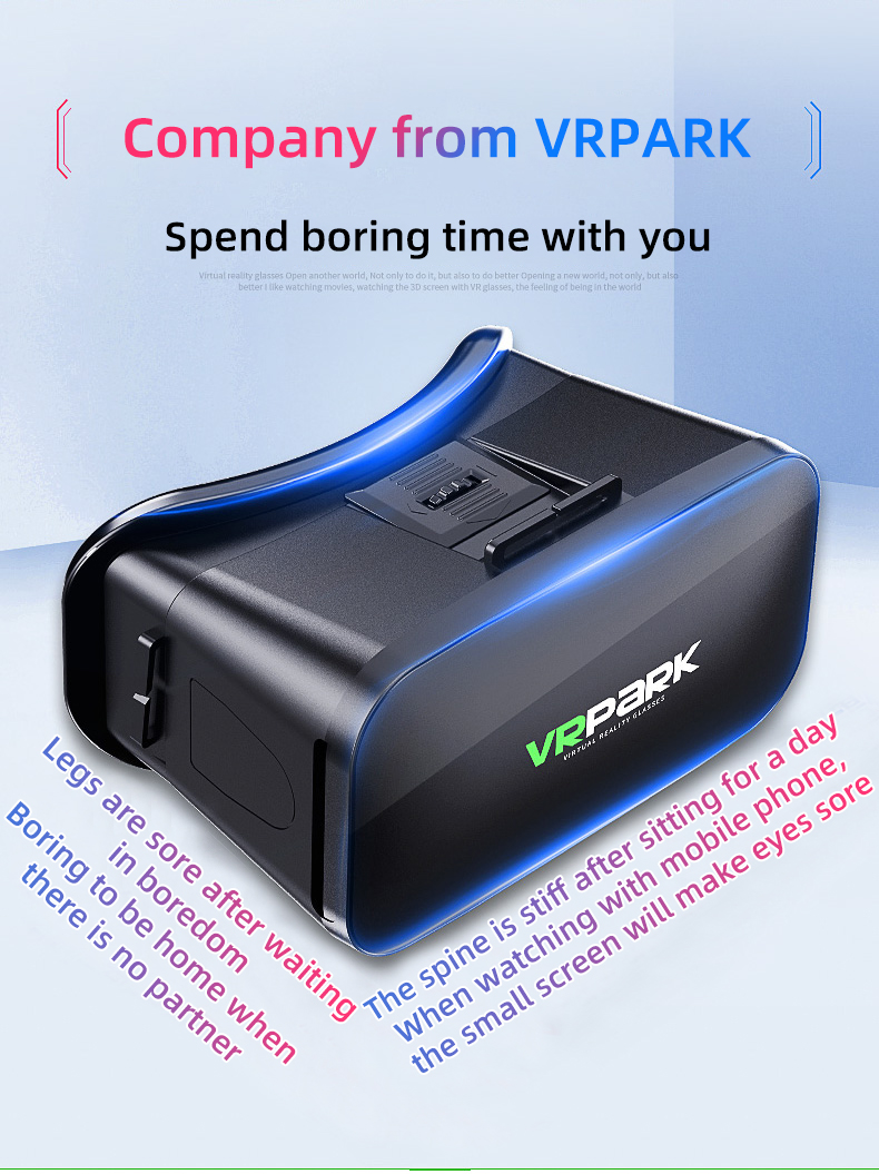 VR Headset 3D Virtual Reality Glasses for Smartphones - Side view of the item