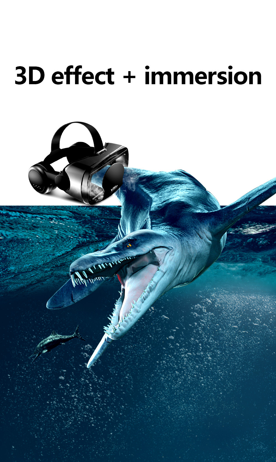 Mobile gaming VR headset with controller a