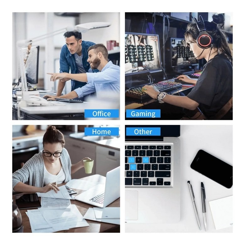 Gaming Mouse Pad Tactical Rifle Blueprint Neon Desk Mat - Detailed view of the product