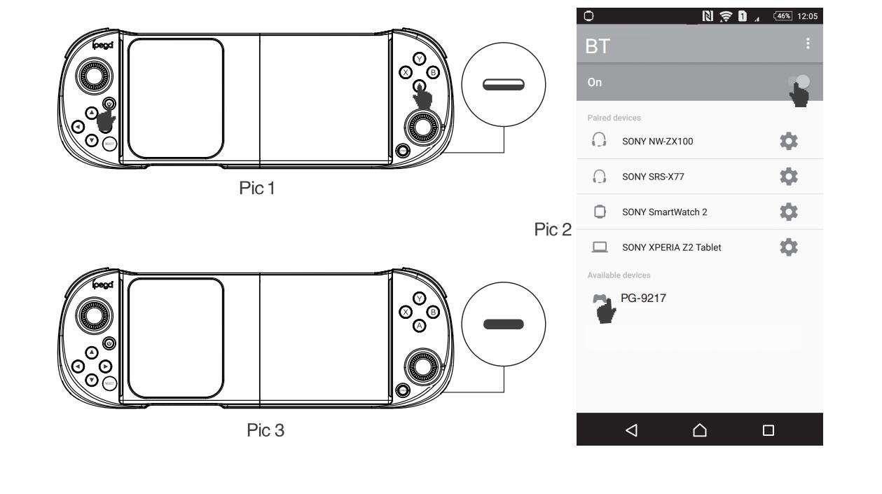 Cell Phone Gamepad Joystick Bluetooth Controller for iPhone - picture 86