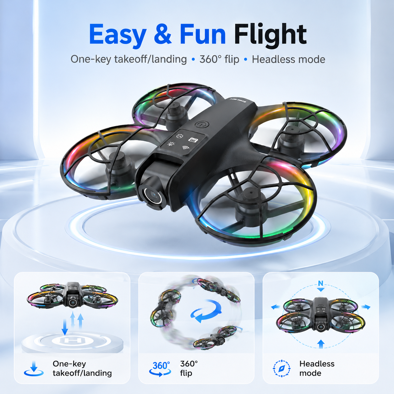 ZNLYRION K200MAX Mini Drone RC Quadcopter, LCD Screen - picture 4