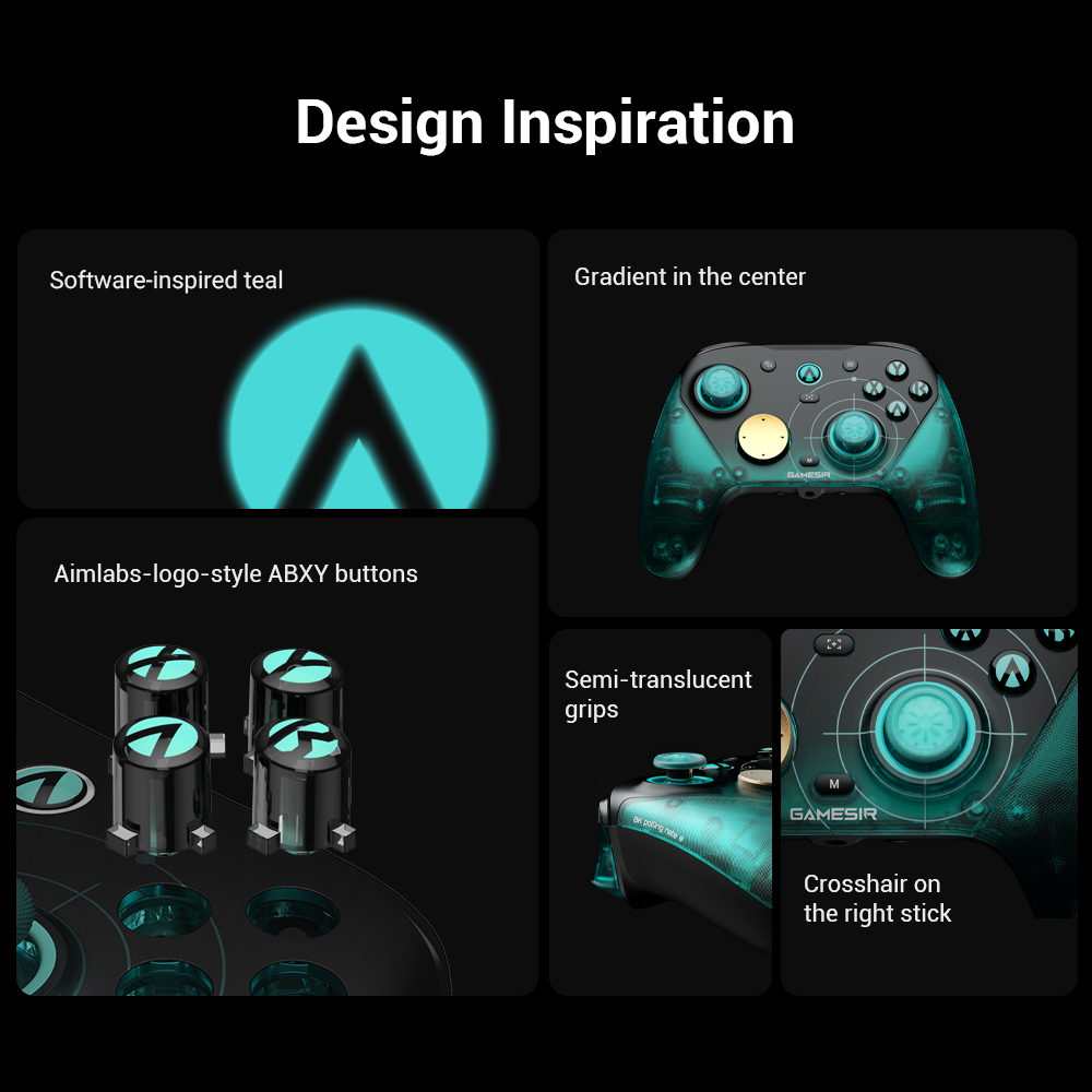 GameSir G7 Pro Aimlabs Edition controller with cyan aesthetics